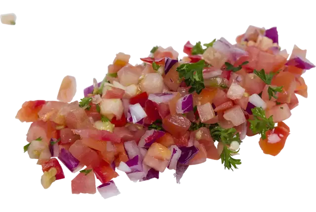 Tomatensalsa 5mm met knoflook 1kg stuk